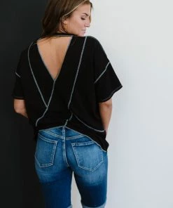 Trendsi You’ve Got This Cutout Back Tee