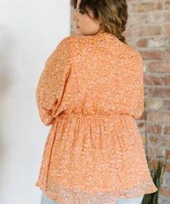 Trendsi Those Three Words Floral Blouse Apparel