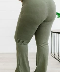 Trendsi Keep It Up Flare Yoga Pants In Light Olive 21 Trendsi Keep It Up Flare Yoga Pants In Light Olive