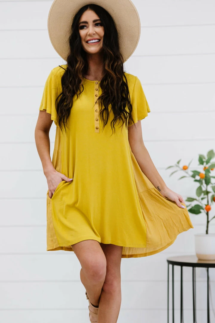 Trendsi Apparel Greater Good Half-Button Mini Dress 9 Trendsi Apparel Greater Good Half-Button Mini Dress