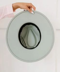 Trendsi Biggest Fan Geometric Strap Wide Brim Fedora Apparel