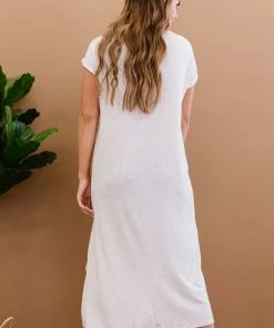 Trendsi Plot Twist T-Shirt Dress With Pockets Apparel