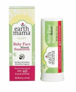 Earth Mama Organics Motherhood + Moments Baby Face Mineral Sunscreen Face Stick - SPF 40