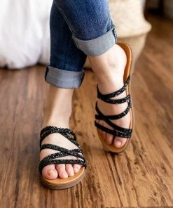 Shoes Not Rated Eliana Sandals In Black