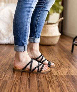 Shoes Not Rated Eliana Sandals In Black
