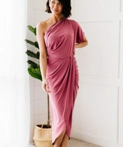 Trendsi GHG- Shop Singles Mulberry One-Shoulder Dress (GHG-M)