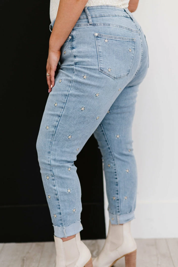 Trendsi Judy Blue All The Stars Embroidered Skinny Jeans Apparel 6 Trendsi Judy Blue All The Stars Embroidered Skinny Jeans Apparel