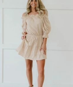 Trendsi Apparel Sunny Days Off-Shoulder Dress