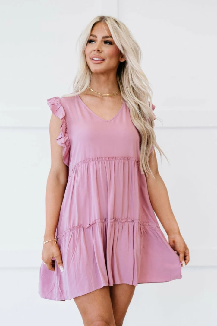 Trendsi Call Me Later Tiered Mini Dress In Light Rose 2 Trendsi Call Me Later Tiered Mini Dress In Light Rose