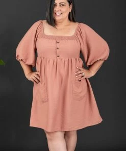 Trendsi I Promise Puff Sleeve Dress Apparel