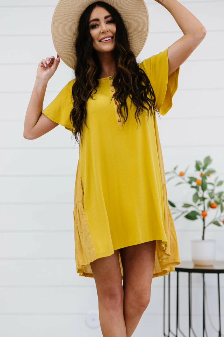 Trendsi Apparel Greater Good Half-Button Mini Dress 8 Trendsi Apparel Greater Good Half-Button Mini Dress