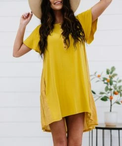 Trendsi Greater Good Half-Button Mini Dress (GHG-S)