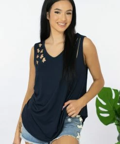 Trendsi Land Of The Free Laser Cut Tank