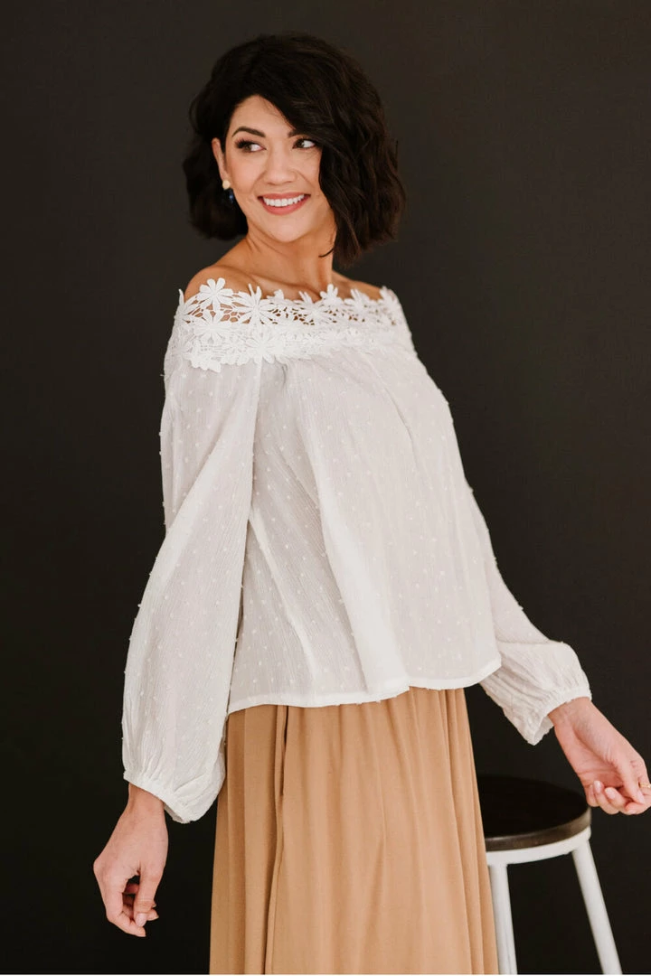 Trendsi Ladue Crochet Trim Top (GHG-S) GHG- Shop Singles 5 Trendsi Ladue Crochet Trim Top (GHG-S) GHG- Shop Singles