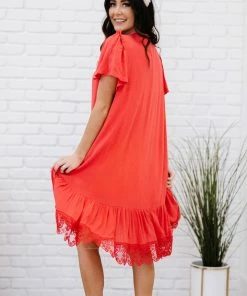 Trendsi Fly With Me Button Down Ruffle Dress