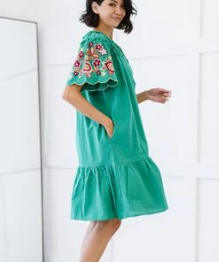 Trendsi Flowers For You Embroidered Dress In Green 16 Trendsi Flowers For You Embroidered Dress In Green
