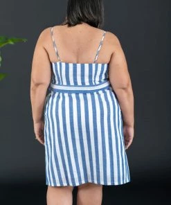 Trendsi Apparel Never Let Go Striped Sleeveless Dress