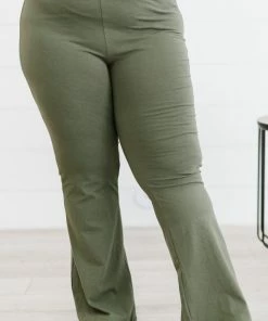 Trendsi Keep It Up Flare Yoga Pants In Light Olive 17 Trendsi Keep It Up Flare Yoga Pants In Light Olive