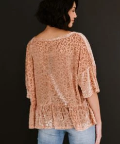 Trendsi Apparel Cheers To You Leopard Burnout Top 22 Trendsi Apparel Cheers To You Leopard Burnout Top