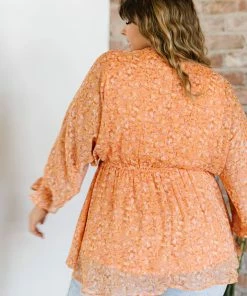 Trendsi Those Three Words Floral Blouse Apparel