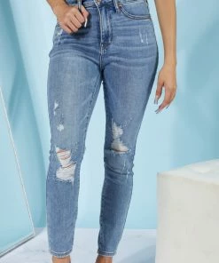 Trendsi Judy Blue Tamara Tummy Control Skinny Jeans Apparel