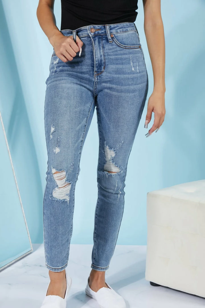 Trendsi Judy Blue Tamara Tummy Control Skinny Jeans Apparel 1 Trendsi Judy Blue Tamara Tummy Control Skinny Jeans Apparel