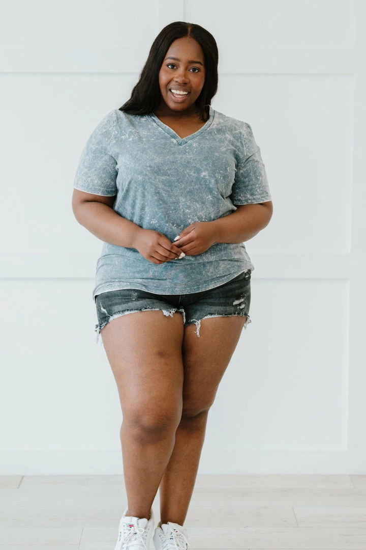 Trendsi Summer Special Acid Wash Tee Shirt 3 Trendsi Summer Special Acid Wash Tee Shirt