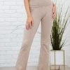 Trendsi Apparel Keep It Up Flare Yoga Pants In Ash Mocha
