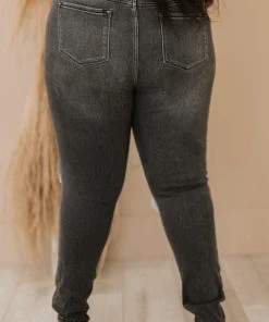 Trendsi Kancan Maggie Mid-Rise Distressed Skinny Jeans Apparel