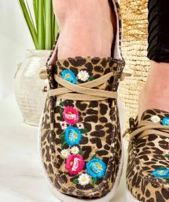 Apparel Gypsy Jazz Flo Sneaker In Tan Leopard