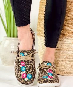 Apparel Gypsy Jazz Flo Sneaker In Tan Leopard