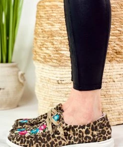 Apparel Gypsy Jazz Flo Sneaker In Tan Leopard