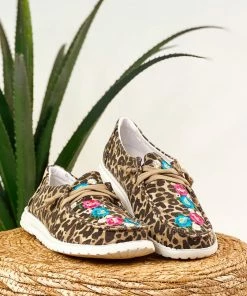 Apparel Gypsy Jazz Flo Sneaker In Tan Leopard