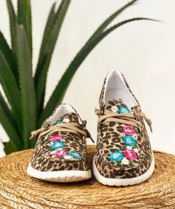 Apparel Gypsy Jazz Flo Sneaker In Tan Leopard