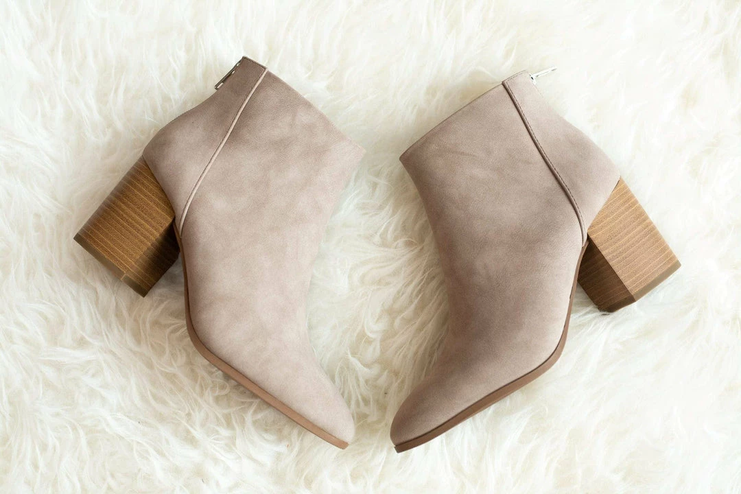 Fortune Dynamic Taupe Faux Leather Classic Boot 4 Fortune Dynamic Taupe Faux Leather Classic Boot