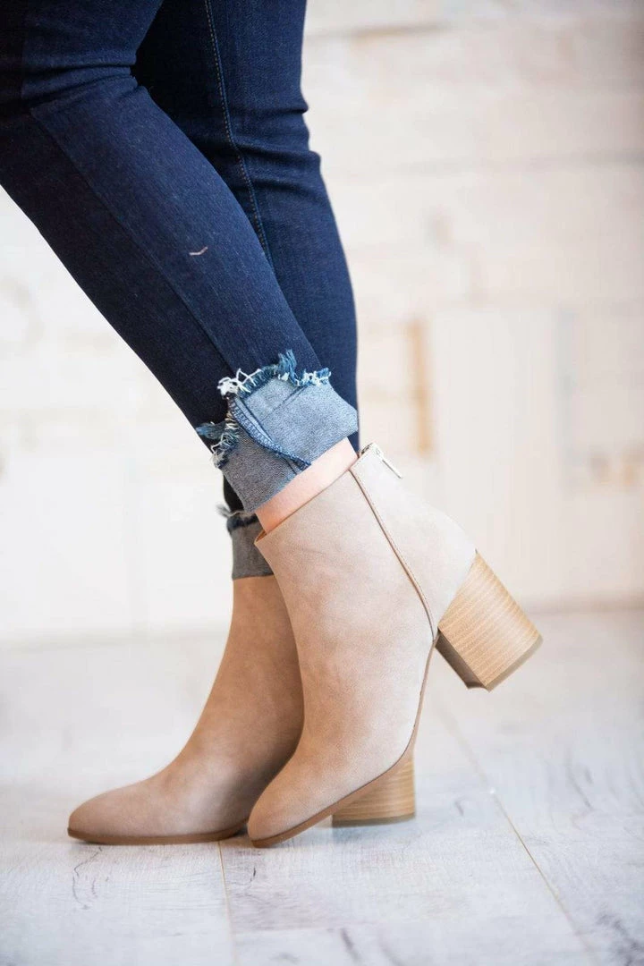 Fortune Dynamic Taupe Faux Leather Classic Boot 3 Fortune Dynamic Taupe Faux Leather Classic Boot