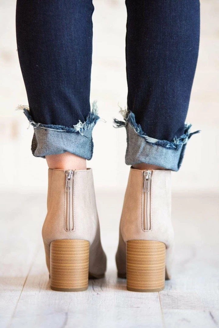 Fortune Dynamic Taupe Faux Leather Classic Boot 6 Fortune Dynamic Taupe Faux Leather Classic Boot