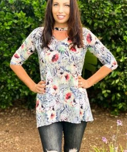 Boutique Simplified Garden Of Eden Choker Top