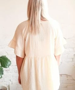 Gigio Back To You Textured Tassel Tie Blouse