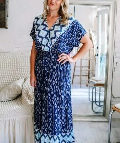 GiGio Apparel My New Friend Blue Maxi Dress
