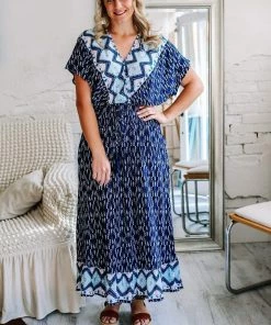 GiGio Apparel My New Friend Blue Maxi Dress