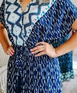 GiGio Apparel My New Friend Blue Maxi Dress