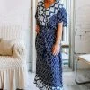 GiGio Apparel My New Friend Blue Maxi Dress