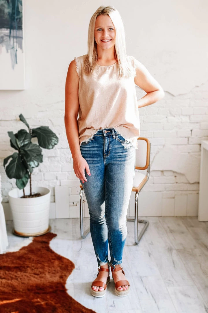 GiGio Kennedy Kelly Raw Hem Tank Apparel 5 GiGio Kennedy Kelly Raw Hem Tank Apparel