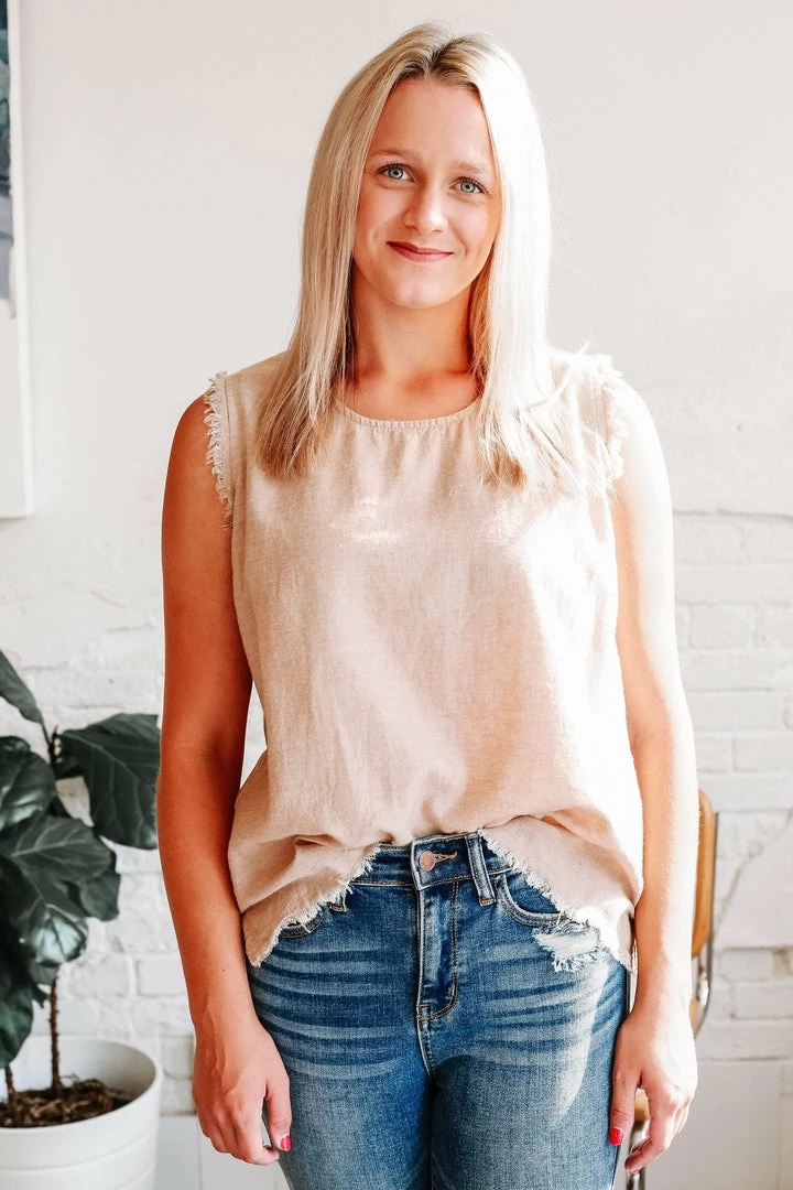 GiGio Kennedy Kelly Raw Hem Tank Apparel 1 GiGio Kennedy Kelly Raw Hem Tank Apparel