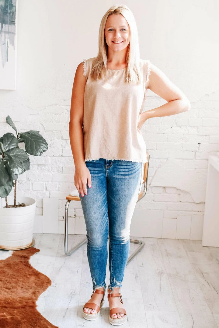 GiGio Kennedy Kelly Raw Hem Tank Apparel 3 GiGio Kennedy Kelly Raw Hem Tank Apparel