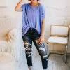 GiGio Apparel Aspire To Inspire Dusty Blue Top