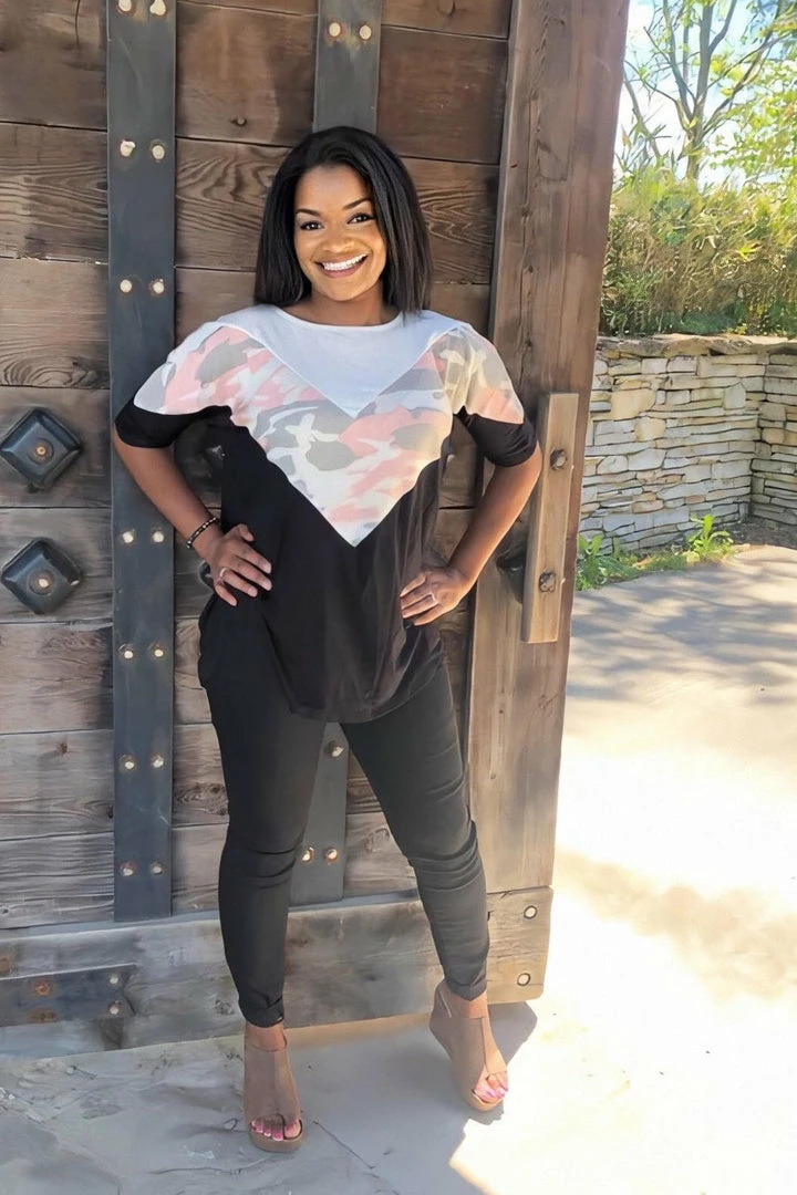 Boutique Simplified Girls Love To Play Camo Chevron Top 1 Boutique Simplified Girls Love To Play Camo Chevron Top