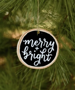 Greater Joy Designs Wood Slice Ornament - Merry & Bright Gifts