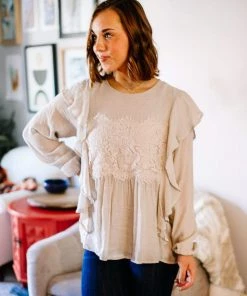 Grey House Goods Vintage Lace In Dusty Grey